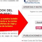 Cómo suscribirme al boletín de noticias y ofertas de viaje
