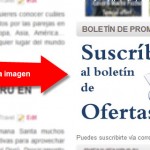 Recibir ofertas de viajes y turismo por email
