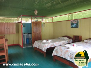 Vista de habitación doble del Botanical Lodge.