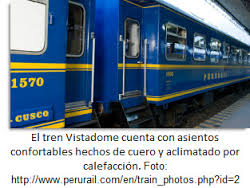 Tren Vistadome de PeruRail