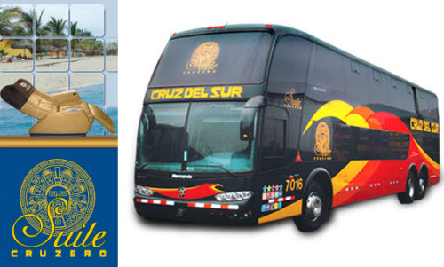 Exclusivo servicio Cruzero Suite de la empresa de transporte terrestre Cruz del Sur