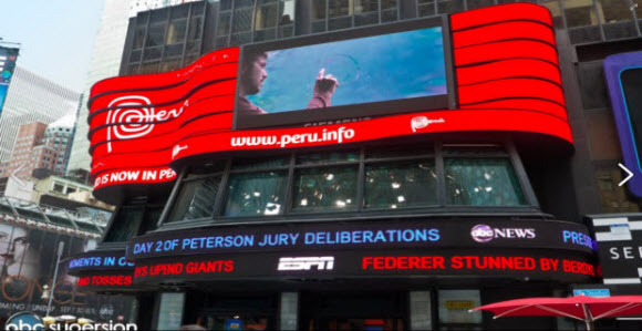La Marca Perú se lución en Times Square