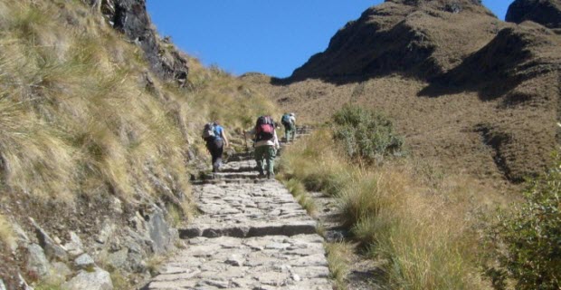 Clásica ruta Camino Inca para llegar a Machu Picchu - Foto de Andina