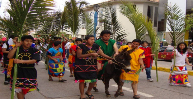 Foto celebración del Domingo de Ramos en Cusco - Foto koyllurhostal-peru