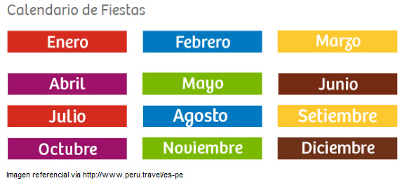 calendario de fiestas peru