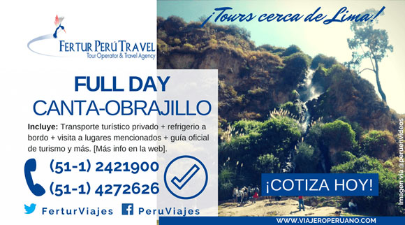 Tour full day Canta y Obrajillo en bus turístico