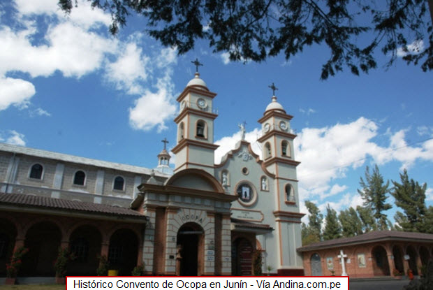 Histórico Convento de Ocopa en el Valle del Mantaro en Junín.