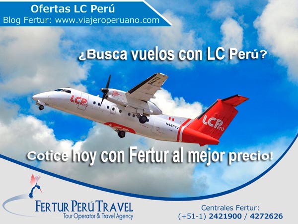 Compre boletos de LC Perú con Fertur Perú Travel