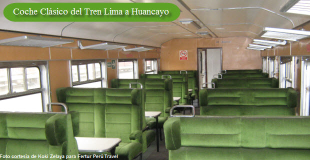 Reserva por el Coche Clásico del Tren Lima Huncayo