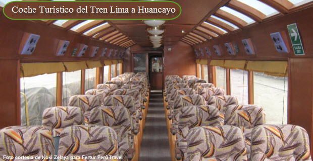 Reserva por el Coche Turístico en el Tren Lima Huancayo