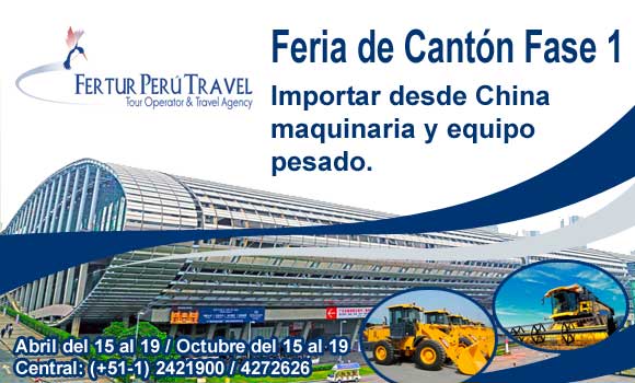 Imagen de la Feria de Cantón acerca de la importación de maquinaria pesada a Perú - Feria de Cantón China