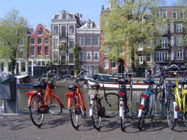 La primera ciudad en el mundo para manejar una bici es Amsterdam