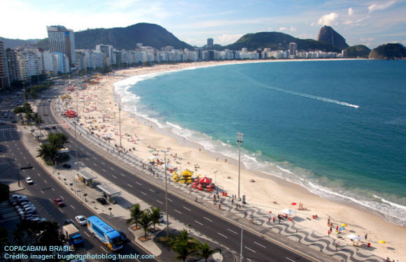 Playas de Copacabana en Brasil