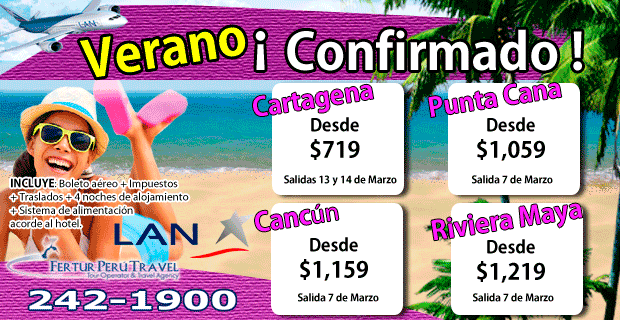 Vacaciones de Verano 2014 en Cartagena, Punta Cana, Cancún y la Riviera Maya
