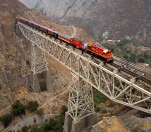 Puente Carrión ruta tren Lima Huancayo