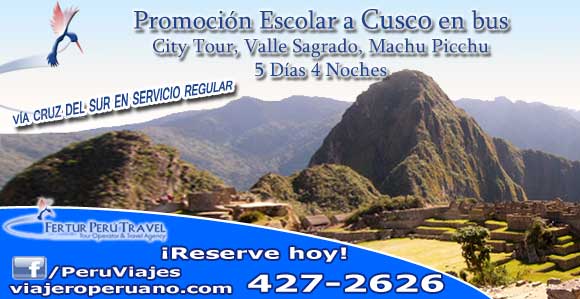 Viaje para escolares a Cusco 5 días 4 noches