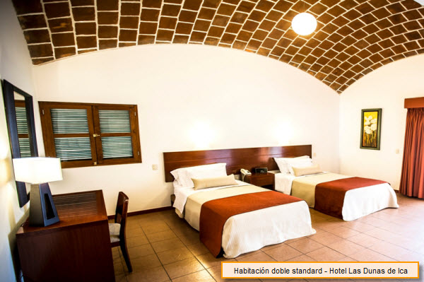 Reserve con Fertur la habitación doble standard del Hotel Las Dunas de Ica