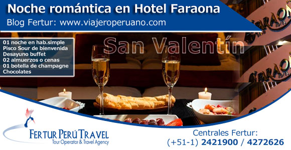 San Valentín en el hotel de Miraflores, Faraona Grand Hotel - Ofertas Días de los Enamorados