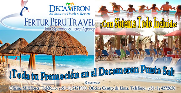 Paquete especial para tu viaje de promoción escolar a Punta Sal, con el Hotel Decameron de Tumbes.