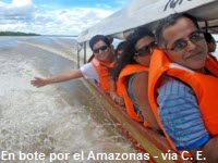 bote velocidad rio amazonas