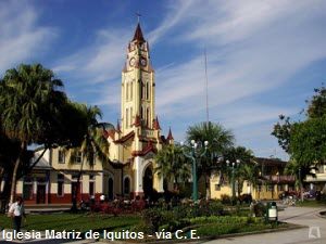 Foto de la Iglesia Matriz en la ciudad de Iquitos - Amazonía peruana