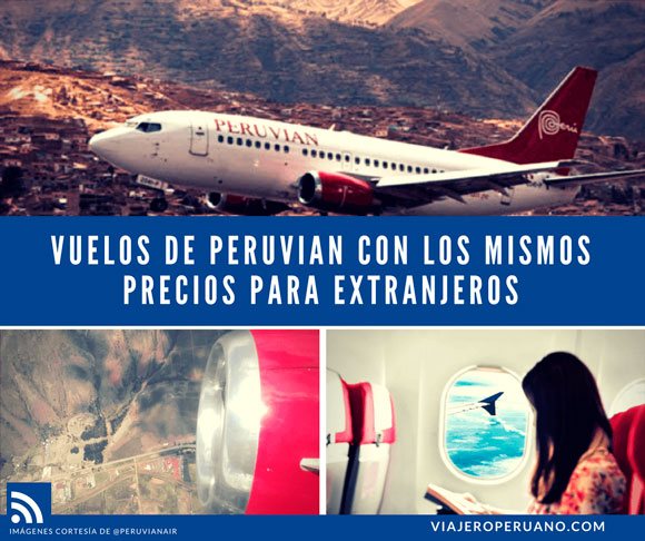 Pasajes aéreos para extranjeros con Peruvian Airlines
