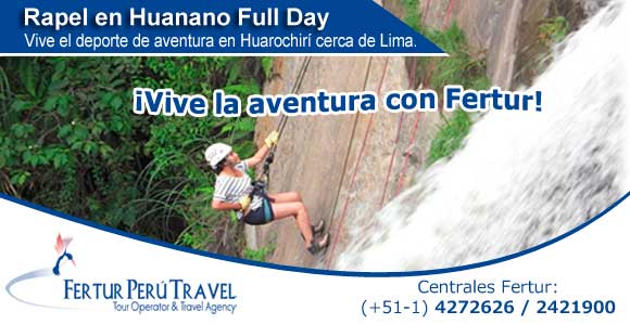 Full Day en Cataratas de Huanano Huarochirí con descenso en Rapel