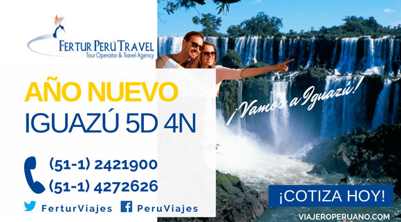 Tours internacionales Año Nuevo - Paquete Cataratas del Iguazú lado argentino y brasilero