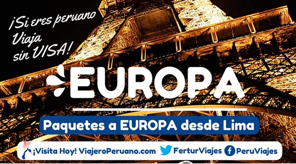 Paquetes turísticos a Europa desde Lima, Perú