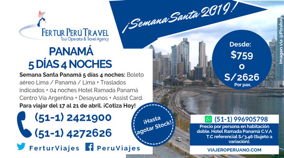 Paquete Semana Santa 2019 en Panamá